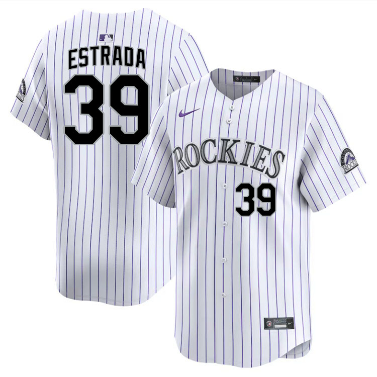 Thairo Estrada Colorado Rockies Jersey,Uniforms,Gears Stitched-White